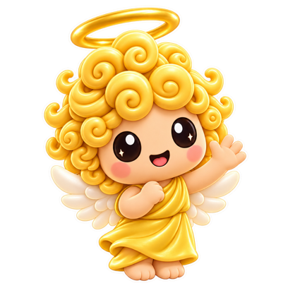 Curlo Angel: A friendly wave.